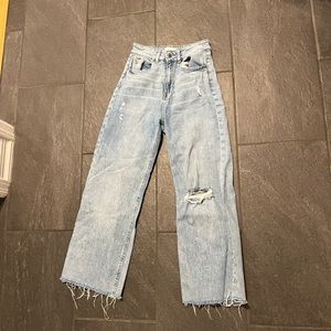 H&M Wide Leg Jeans Light Wash